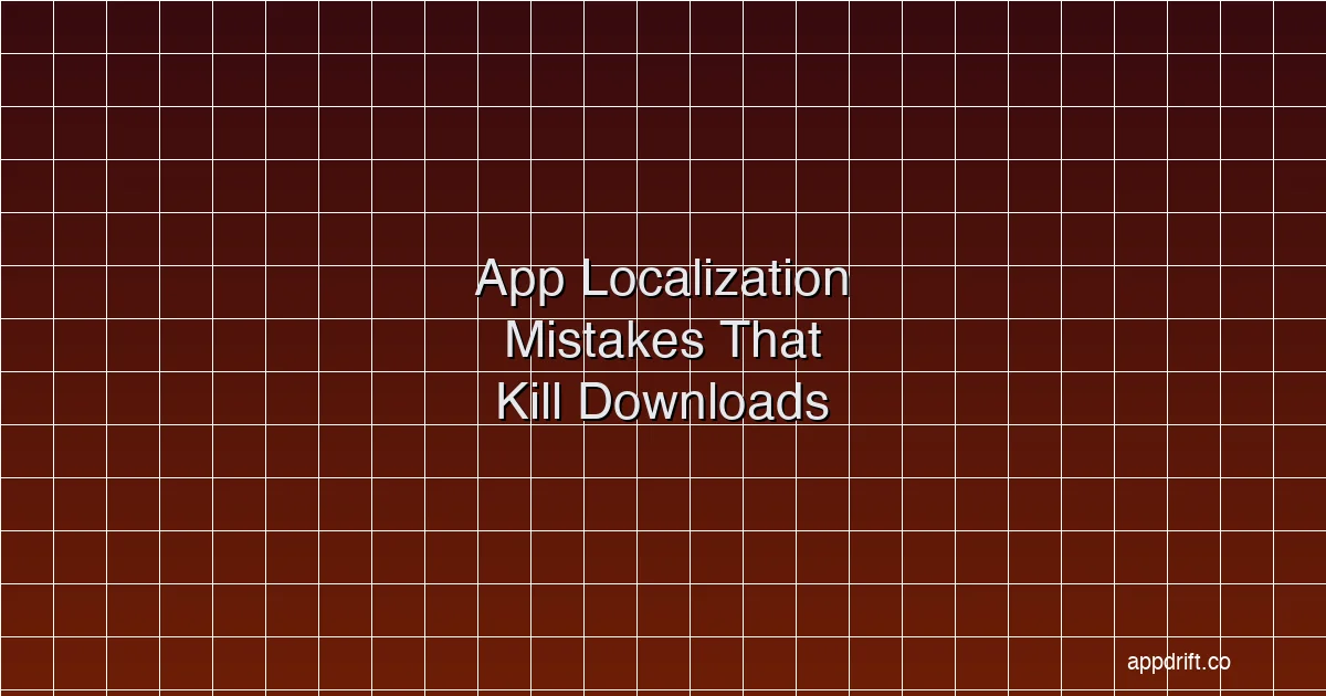 App Localization Mistakes That Kill Downloads (And How to Fix Them)